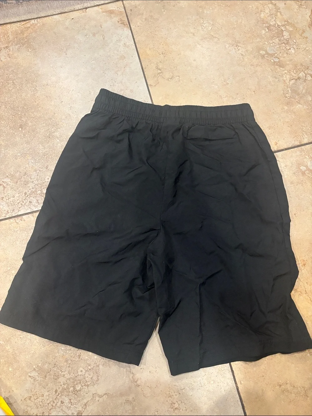 Nike Black Athletic Shorts with White Piping and Air Logo size XL